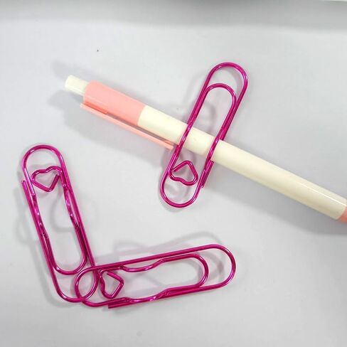 20 PCS Metal Pen Clips for Notebook, 5-Color Paper Clip Pen Holders for Journal Planner, Carbon Steel Pencil Holder Clip Office School Supplies Planner Accessories in Kuwait