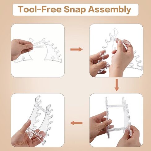 4 قطع من حامل أقلام الأكريليك حامل أقلام شفاف للمكتب، 6 فتحات منظم أقلام بلاستيكية رف حامل أقلام رصاص مطرز لأقلام النافورة وفرشاة مكياج الحواجب in Kuwait