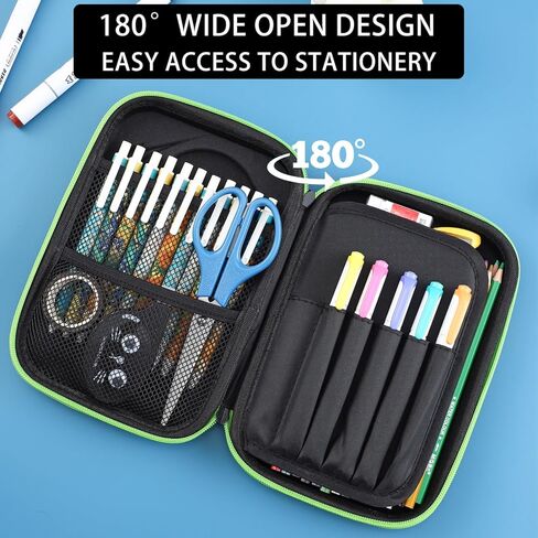 Dinosaur Pencil Case For Kids Cool Pen Box Cute School Supplies Organizer Big Capacity Large Storage Stationery Pouch For Boys Girls Teens Students in Kuwait