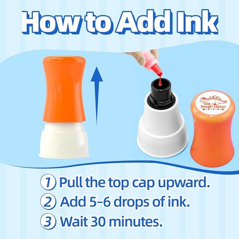 5 Pack Dinosaur Teachers Motivational Stamps-Teacher Stamps for Classroom for Grading Teacher Stamps Self Inking Stamp Stamps for Teachers Teacher Gifts in Kuwait