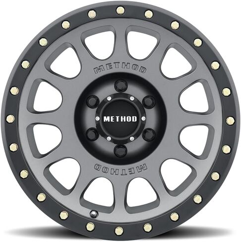 Method Race Wheels MR305 NV, 17x8.5, 0mm Offset, 6x135, 94mm Centerbore, Titanium - Matte Black Lip, MR30578516800 in Kuwait