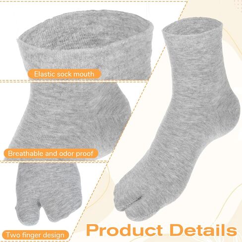 4 Pairs Tabi Socks Women Split Two Toe Socks Ruffle Frilly Sports Casual Sock for Women Unisex Japanese Toes Separated Sock in Kuwait