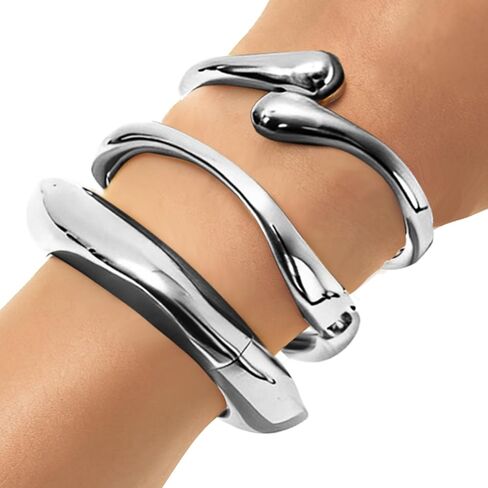 KUANG! Gold Bangle Bracelets Set for Women 14k Plated Chunky Stackable Bangles Trendy Cuff Bracelet Stack Jewelry Gifts in Saudi Arabia