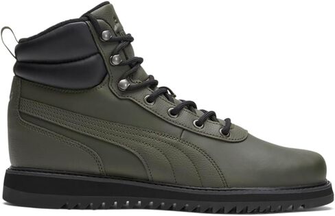 حذاء كاجوال من PUMA للرجال Desierto V2 جلد برباط للكاحل - أخضر in Saudi Arabia