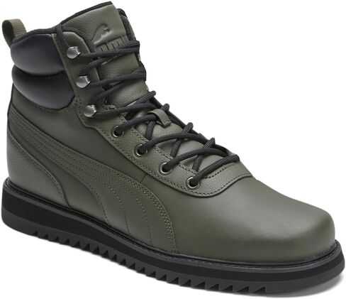 حذاء كاجوال من PUMA للرجال Desierto V2 جلد برباط للكاحل - أخضر in Saudi Arabia