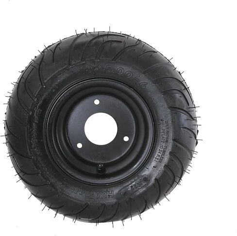 2 Pack 13x5-6 13x5.00-6 Go Kart Tires and Wheels Tubeless Assembly 6" 3 Lug Rims 78mm for 50cc 110cc 125cc ATV Quad Mini Bike Race Cart Scooter Mower 4 Wheeler Utility Wagon Garden Cart in Saudi Arabia
