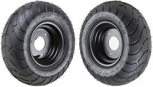 2 Pack 13x5-6 13x5.00-6 Go Kart Tires and Wheels Tubeless Assembly 6" 3 Lug Rims 78mm for 50cc 110cc 125cc ATV Quad Mini Bike Race Cart Scooter Mower 4 Wheeler Utility Wagon Garden Cart in Saudi Arabia