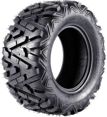 Set of 2 | 25x10-12 ATV UTV Tires (25x10x12), 6PR Tubeless with 20Mm Tread Depth | All-Terrain Off-Road Tire for Mud, Sand & Trail | Replacement for Side by Side Vehicles, 255/65-12 in Saudi Arabia