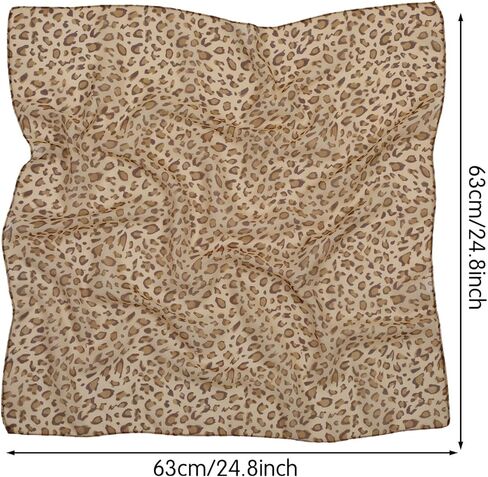 2Pcs Women's Chiffon Leopard Print Scarf, Scarves for Women Lightweight Leopard Scarf, Summer Cheetah Print Fashion Neck Scarves in Saudi Arabia