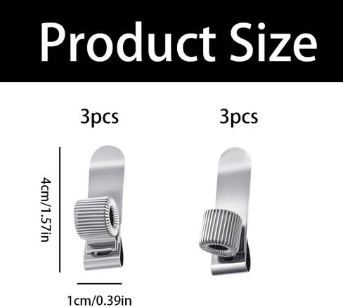 6 Pcs Metal Pen Holder Clip Set, Adjustable Spring Loop Pen Clip for Notebook & Clipboard, Horizontal & Vertical Pen Holders for Organization (3 Transverse + 3 Vertical) in Kuwait