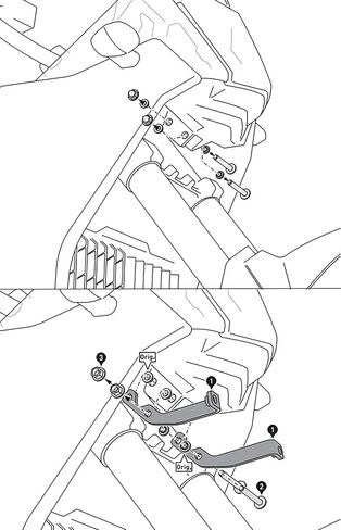 Motorcycle Fog Lamp Bracket Compatible with Tenere 700 / T7 2019-2025 Compatible with Tenere 700 World Raid Tenere 700 World Rally 2022 2023 2024 2025 in Saudi Arabia