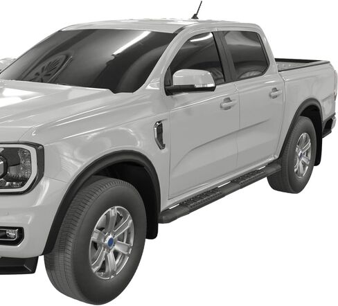VANGUARD 5 Inches Running Boards Compatible with 2024-2025 Ford Ranger SuperCrew Cab | Black Powder Coat | Alloy Steel Side Step Rails Nerf Bars in Saudi Arabia