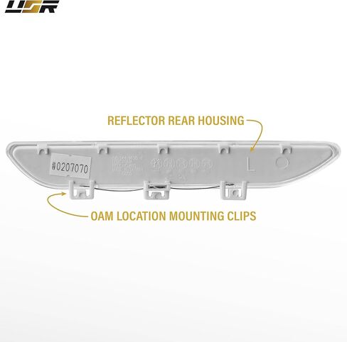 USR 04-06 E46 2D Coupe Clear Lens Reflector – Front Bumper Sidemarker Lamp Set (Left + Right) Compatible with 2004-2006 BMW E46 Chassis 3 Series 325ci / 330ci (2 Door Coupe / 2-Door Convertible) in Saudi Arabia