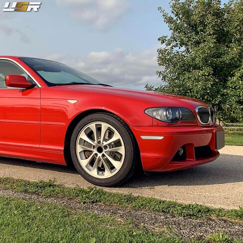 USR 04-06 E46 2D Coupe Clear Lens Reflector – Front Bumper Sidemarker Lamp Set (Left + Right) Compatible with 2004-2006 BMW E46 Chassis 3 Series 325ci / 330ci (2 Door Coupe / 2-Door Convertible) in Saudi Arabia