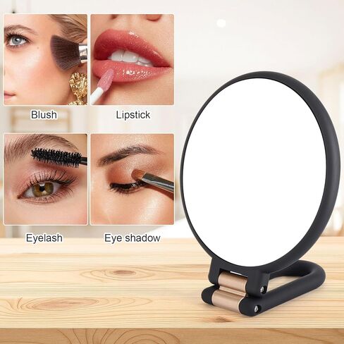 Tbestmax 1X/10X, 1X/20X Magnifying Mirror, Double Side Handheld Mirror Foldable Travel Mirror for Makeup - 2 Pack in Kuwait