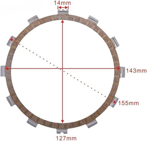 Motorcycle Clutch Plates Clutch Friction Plate for YZ 250 490 XVS650 for Drag Star MT-07 700 XSR700 MT-03 660 XT660 R Z for Tenere 650 Pegaso in Saudi Arabia
