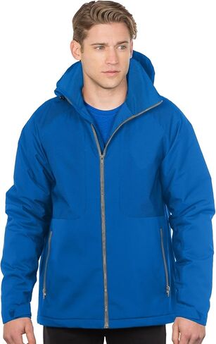 AFC Men's Poly Fleece Jacket Removable Hood Zip Up Winter Coat 2x 3x 4x Only in Kuwait