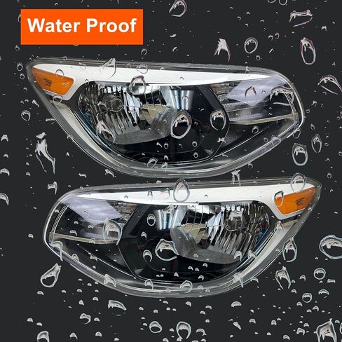 Pair Halogen Headlights Headlamps Assembly for 2014-2019 Kia Soul KI2502167 KI2503167 92101-B2270 92102-B2270 Left&Right Not Come with Bulbs DOT/SAE-Certified in Saudi Arabia