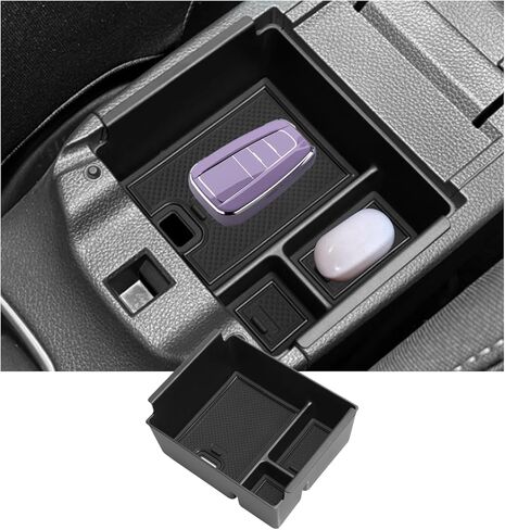 Center Console Organizer Tray for 2013-2019 Nissan Sentra,Armrest Storage Box Insert Tray Equipped with Non-Slip Black Mat for 2013 2014 2015 2016 2017 2018 2019 Sentra Accessories in Saudi Arabia
