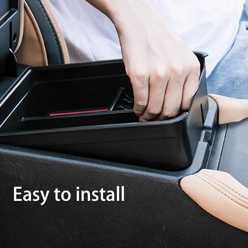 Center Console Organizer Tray for 2013-2019 Nissan Sentra,Armrest Storage Box Insert Tray Equipped with Non-Slip Black Mat for 2013 2014 2015 2016 2017 2018 2019 Sentra Accessories in Saudi Arabia
