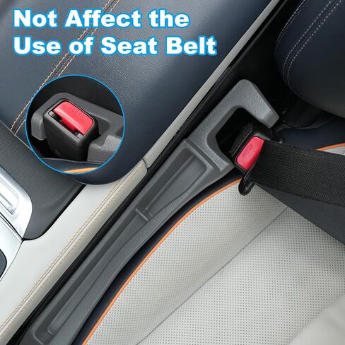 Car Seat Gap Filler with Drop Prevention & Storage Hook - Between Seats Console Organizer for SUV Truck - Car Accessories(2Pcs) in Saudi Arabia