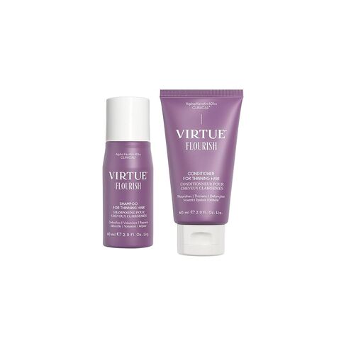 Virtue Flourish Shampoo and Conditioner Set for Fine or Thinning Hair, Sulfate Free Hair Growth Product, Travel Size in Kuwait