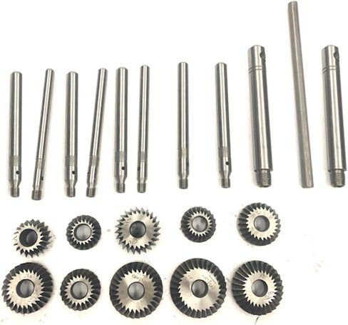 10pcs Engine Valve Seat & Face Cutter with Stem Pilots | Exhaust Inlet | Wooden Box | Vintage Cars & Bikes | Automotive Hand Tool DIY in Kuwait