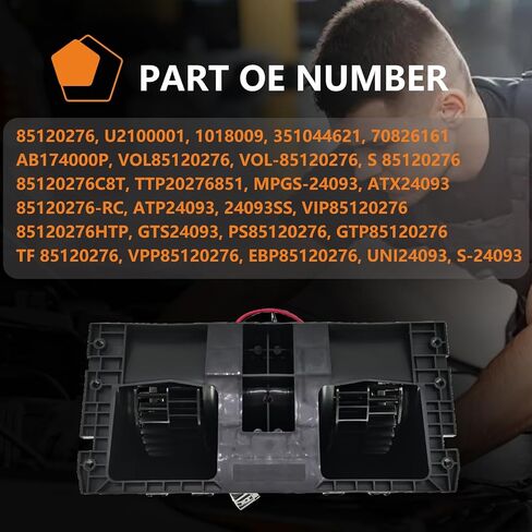 85120276 Blower Motor Fan Assembly Fit for 2008-2019 Volvo VNL VN Series Trucks #U2100001 1018009 351044621 70826161 AB174000P VOL85120276 VOL-85120276 in Kuwait