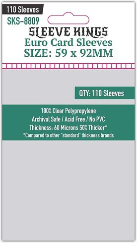 Sleeve Kings Premium Card Sleeves - Hogwarts Battle Square Compatible (76mm x 76mm) 110 Sleeves per Pack in Saudi Arabia