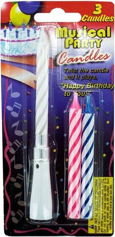 مجموعة شموع الحفلات الموسيقية المكونة من 3 قطع، تتضمن قاعدة وشموع قابلة لإعادة الملء، من أجل لمسة عيد ميلاد احتفالية مع نغمة "عيد ميلاد سعيد لك"، ديكور احتفالي ممتع وقابل لإعادة الاستخدام in Kuwait