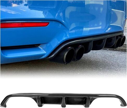 موزع المصد الخلفي من Kojem متوافق مع 2015 2016 2017 BMW F80 M3 & F82 F83 M4 ممتص الصدمات للشفاه الفاصل من ألياف الكربون اللون in Saudi Arabia