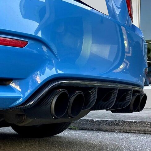 موزع المصد الخلفي من Kojem متوافق مع 2015 2016 2017 BMW F80 M3 & F82 F83 M4 ممتص الصدمات للشفاه الفاصل من ألياف الكربون اللون in Saudi Arabia