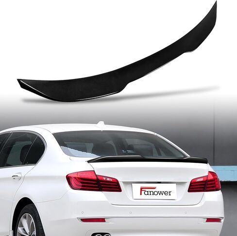 Rear Spoiler Wing Compatible with for BMW 5 Series F18/F10 2011-2016 for BMW 528i Sedan Base 2011-2016 for BMW 535i Sedan Base 2014-2016 for 528i Sedan Luxury Gloss Black Rear Trunk Spoiler in Kuwait