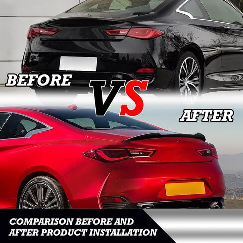 Rear Spoiler Wing Compatible with for BMW 5 Series F18/F10 2011-2016 for BMW 528i Sedan Base 2011-2016 for BMW 535i Sedan Base 2014-2016 for 528i Sedan Luxury Gloss Black Rear Trunk Spoiler in Kuwait