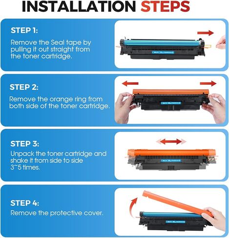 210A Toner Replacement for HP 210A Toner Cartridges 4 Pack - 210 Toner Work for Color LaserJet Pro MFP 4301Fdw Toner Cartridges 4201dn 4301fdn 4201dw Printer, for HP Ink 210A hp210a W2100A in Kuwait
