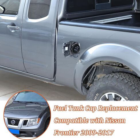 استبدال غطاء خزان الوقود غطاء قفل مضاد للسرقة متوافق مع Nissan Frontier 2009-2017، غطاء خزان الغاز ABS غطاء حماية حشو الوقود مع قفل ملحقات السيارة in Kuwait