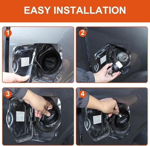 استبدال غطاء خزان الوقود غطاء قفل مضاد للسرقة متوافق مع Nissan Frontier 2009-2017، غطاء خزان الغاز ABS غطاء حماية حشو الوقود مع قفل ملحقات السيارة in Kuwait