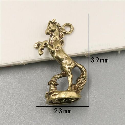2pcs of Classic Brass Animal Key Pendant Ornaments, Horse Key Pendant Ornaments, Exquisite Horse Decor, Suitable for Home Decoration and Office Decoration in Saudi Arabia