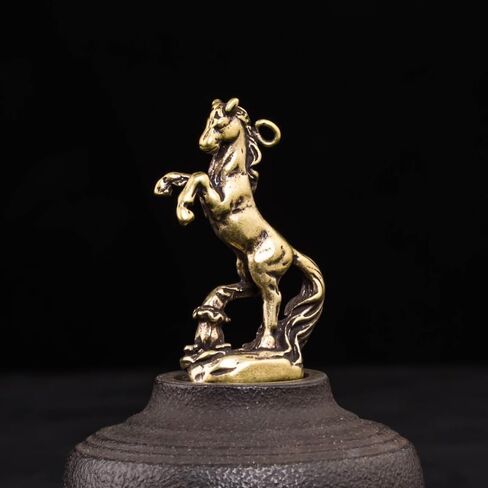 2pcs of Classic Brass Animal Key Pendant Ornaments, Horse Key Pendant Ornaments, Exquisite Horse Decor, Suitable for Home Decoration and Office Decoration in Saudi Arabia