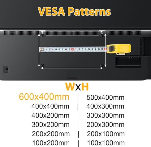 حامل تلفزيون دوار مع درج لأجهزة التلفاز مقاس 32-75 بوصة، وعربة تلفزيون متنقلة بعجلات 360 درجة ورف قابل للتعديل للارتفاع للمنزل والمكتب، بحد أقصى 600 × 400 مم، أسود in Kuwait