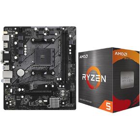 حزمة معالج سطح المكتب Micro Center AMD Ryzen 5 4500 6-Core 12-Thread غير مقفلة مع اللوحة الأم ASRock B450M/AC R2.0 AM4 AMD Micro ATX in Kuwait