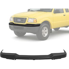 KUAFU Front Bumper Cover Compatible with 2001-2005 Ford Ranger Edge 2WD w/o Fog Lamps Replacement for 1L5Z17757BA FO1002369 Bumper Face Bar Chrome Silvery Steel in Saudi Arabia