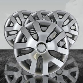 4-Piece Gloss Black 16" 5 Y Spoke Wheel Covers for Nissan Rogue Sport S 2017-2020 in Saudi Arabia