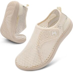 Scurtain Womens Water Shoes Comfortable Wide Barefoot Walking Shoes Quick-Dry Beach Pool Shoes Summer Breathable Casual Flat Sandals in Kuwait