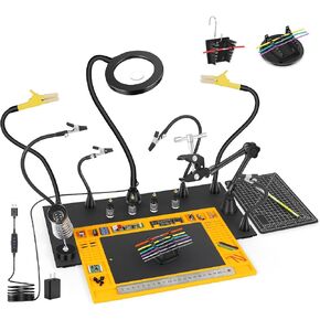 محطة لحام الأيدي المساعدة بقاعدة فولاذية شديدة التحمل، وسادة سيليكون مضادة للانزلاق، مجموعة ملحقات مغناطيسية تزيد عن 10 مرات، مصباح مكبر 10 مرات 5 مرات، أداة لحام يدوية ثالثة لنمذجة صناعة المجوهرات المصنوعة من ثنائي الفينيل متعدد الكلور in Kuwait