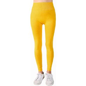 NIKIBIKI Women Seamless Vintage High Waisted Leggings, Made in U.S.A, One Size in Kuwait