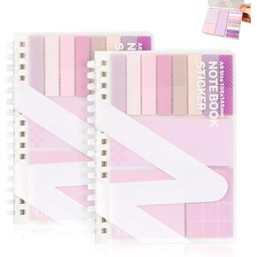 2 Pack Multi-Functional Sticky Note Set with Bible Tabs 440 Transparent Post it Notes 120 Page Notebook for Bible Study Office Supplies (Blue) in Kuwait