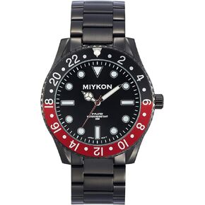 Miykon Dive Watches for Men | Casual Sports Analog Watch Men with Ion Polished Stainless Steel Bracelet | Luminous Hands, Scratch Resistant Glass, Japanese Quartz, 100ft Water Resistant in Kuwait