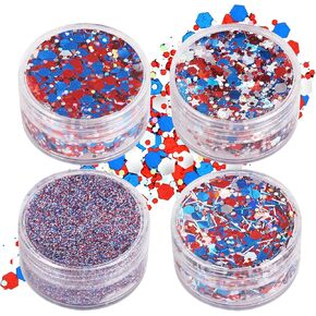 Green Face Glitter Gel,St Patricks Day Body Hair Glitter,Self-Adhesive Holographic Chunky Shamrock Green Glitter, St Patrick's Day Accessories for Women,Rave Festival Carnival Makeup in Kuwait