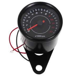 TIDTALEO Motorcycle Tachometer Gauge 13000 Per Minute LED Backlight Universal Single-Cylinder Motorbike Speedometer Gauge for Modified Motorcycles Night Riding in Kuwait